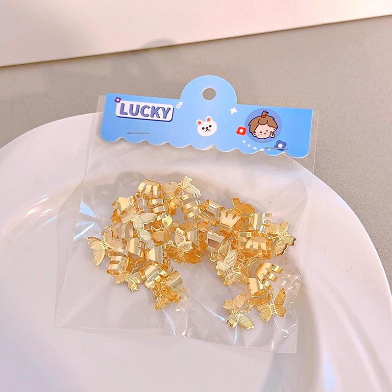 

Kids Dreadlocks Hair Buckles Ropes Jazz Dance Hip-hop Dance Performance Decoration Butterfly Opening Hair Ring Hairpin Woman