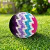 Handmade Crochet Footbags Yarn Multicolored Kids Adults Hacky Sack Knitted Throwing Beanbag Juggling