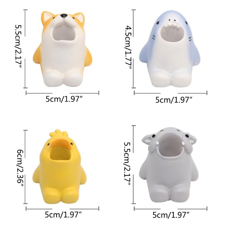 Unique Cartoon Animal Nail Brush Holder Stand for UV Gel Brushes and Nails Tools
