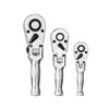 ABMH-Mini Small Flex-Head Stubby Ratchet Set, 1/4", 3/8", 1/2" Drive Flexible Handle Wrench 72-Tooth Quick-Release
