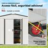 Garden Storage Shed, Metal Outdoor Storage Shed House with Foundation Kit, Ventilation, Doors, 9 X 6FT, Silver