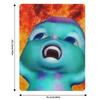 Bibble Meme Fire Throw Blanket Cozy Microfiber Throw Blanket for Home Bedroom