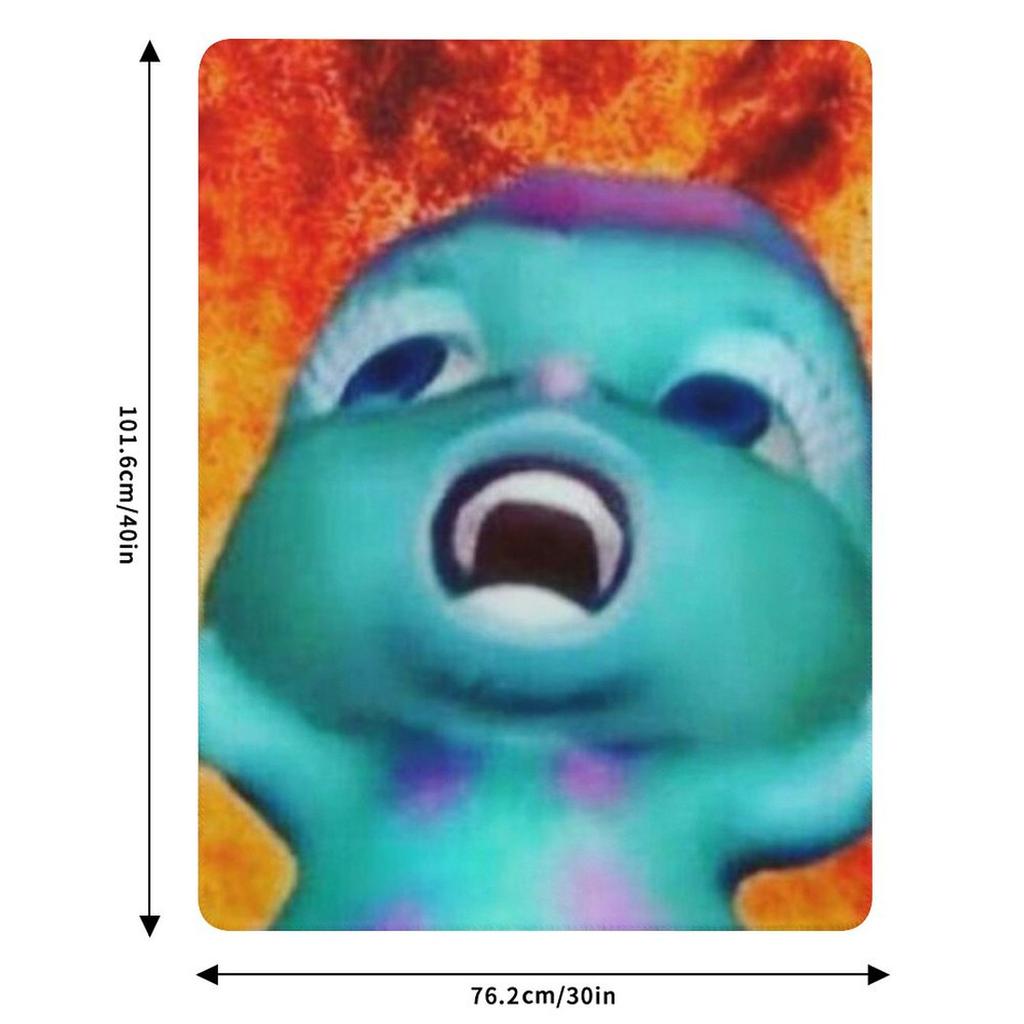 Bibble Meme Fire Throw Blanket Cozy Microfiber Throw Blanket for Home Bedroom