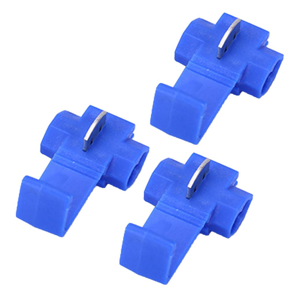 100 Stück Lötlose Schnellverbinder Schnappdrahtverbinder PP-Gehäuse Kupferzubehör für Verkabelung