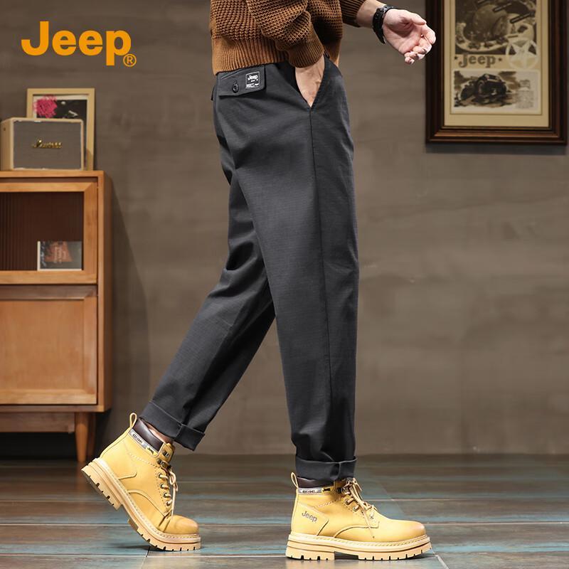 

JEEP Men s 2025 Fall/Winter Loose Straight Casual Trousers 4XL