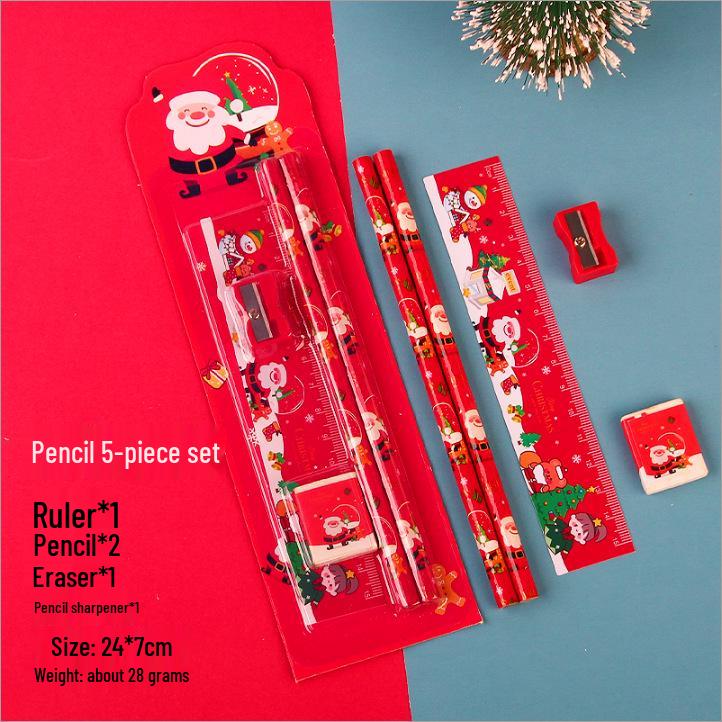 Christmas Handbag 6-Piece Set: School Stationery Gifts for Kids