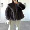 Autumn New Women's Clothing Faux Fur Short Top Women's Coat Spring Women's Jacket Top