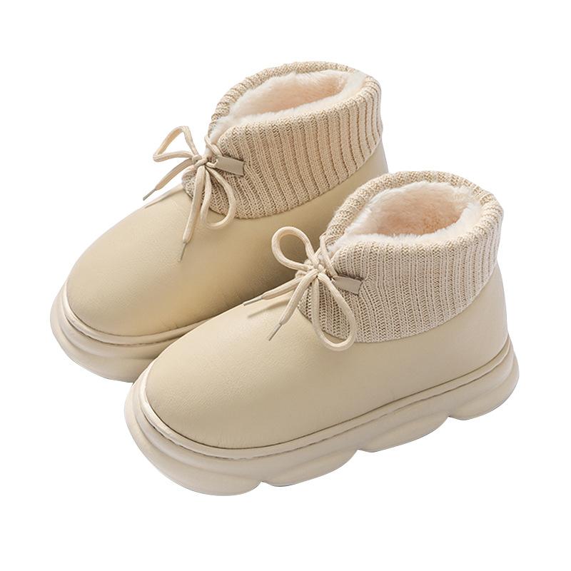 Anti-slip Women Boots Warm Winter Women Cotton Shoes Plush Slip on Boots for Men Home Couple Platform Ankle Boots Botas Mujer