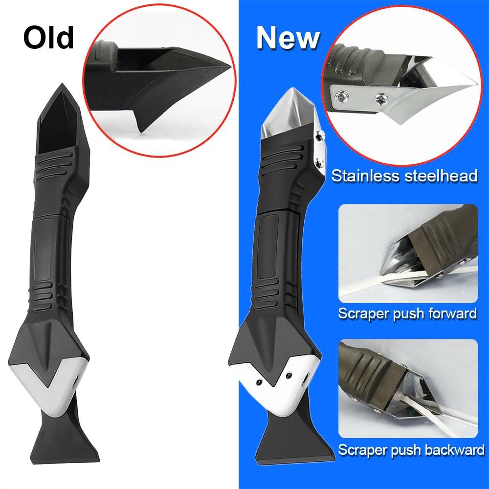 Multi-Functional Scraper Puller Kit Tools Applicator Silicone Scraper Caulking Cleaning Glass Grouting Sealant Removal Spatula