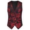 Men's Korean Style Slim Fit Suit Vest Men Lightweight Casual Waistcoat Autumn Fashion Formal Dress Vest Men Printed Suit Vests