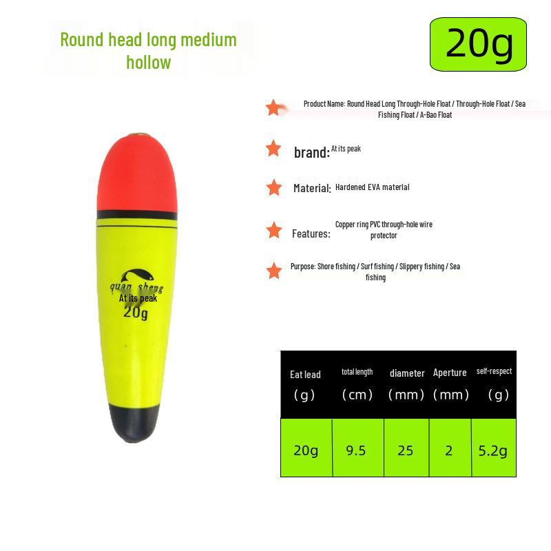 Zhongtong Dual Use Long Cast Fishing Rod with Day & Night Anti-Collision Float for Carp and Rock Fishing