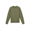 Ανδρικό Casual Μακρυμάνικο T-Shirt Μονόχρωμο με Στρογγυλή Λαιμόκοψη Γρήγορου Στεγνώματος Ελαιοπράσινο FB8586-222