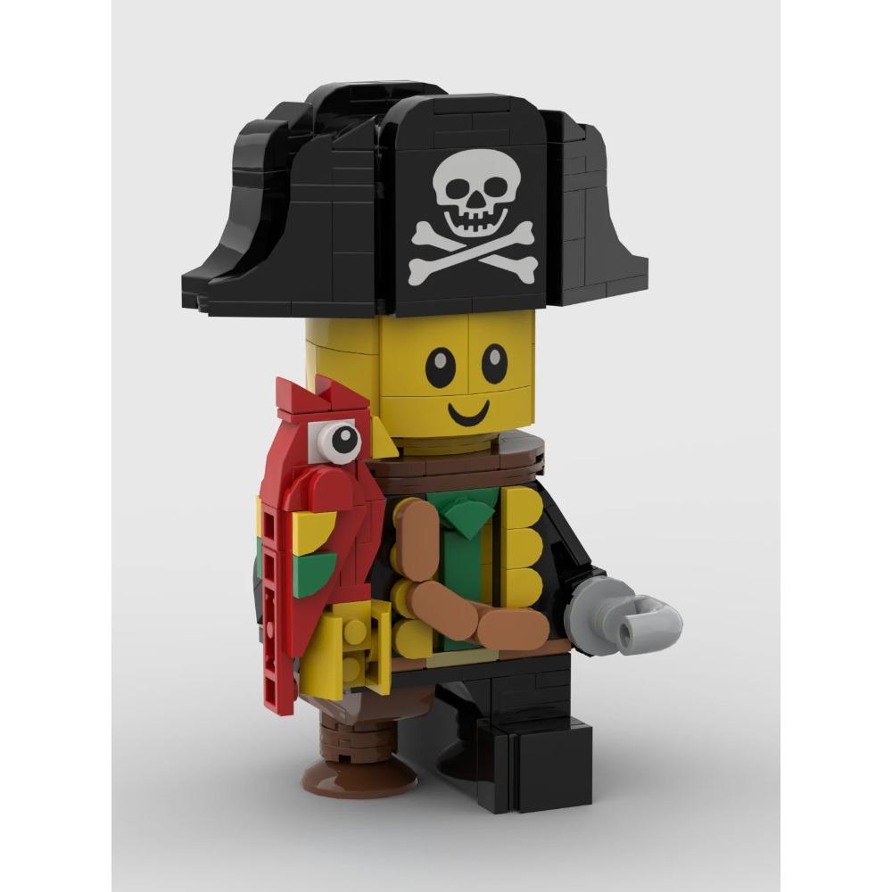 Nuovo Modello di Minifigure Pirata MOC Decorazione per la Casa Blocchi da Costruzione per Bambini e Bambine come Regali per le Feste