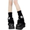Womens Lolitas Knit Long Socks Star Leg Warmers Harajuku Japanese Style Booties Socks Winter Warm Ankle Heap Socks