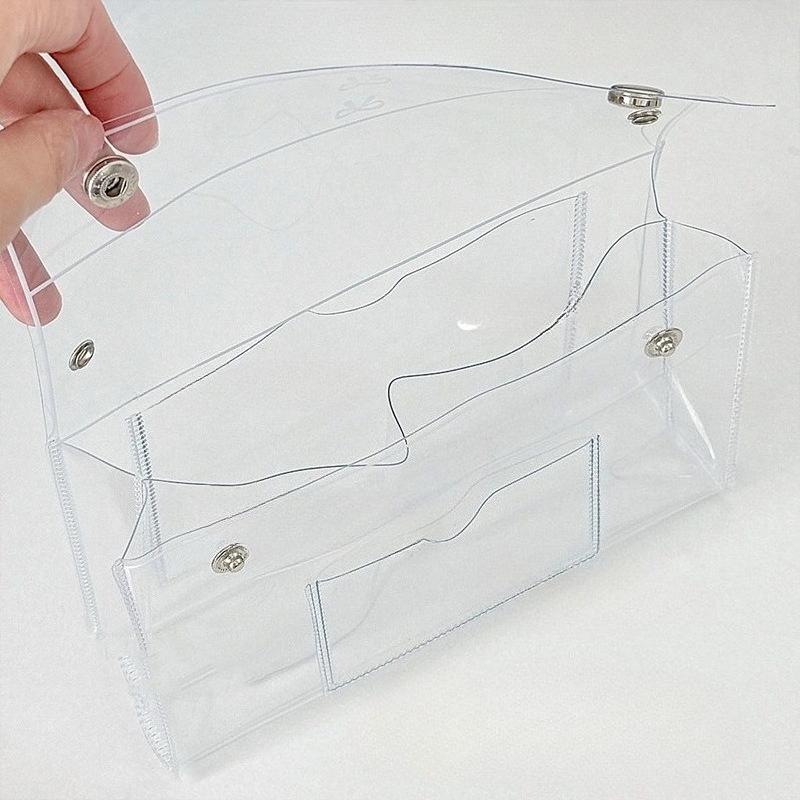 

4-Layer transparent pencil case large capacity PVC waterproof pencil case student storage box simple multifunctional makeup bag