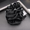 French Rose Satin Scrunchie: Elastic Korean-Style Ponytail Hair Accessory