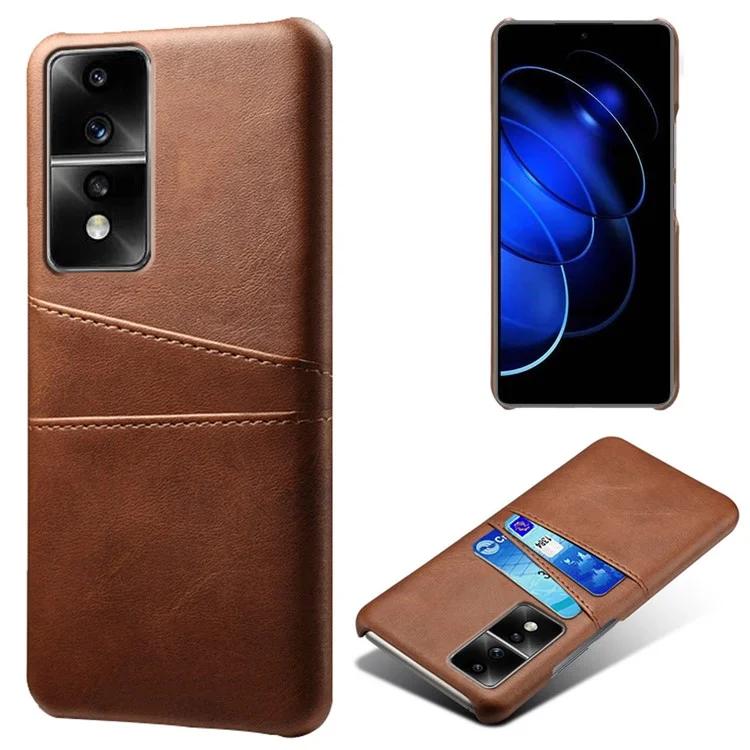 Dual Card Slots Phone Cover for Honor 80 GT 5G PU Leather Coated PC Phone Case