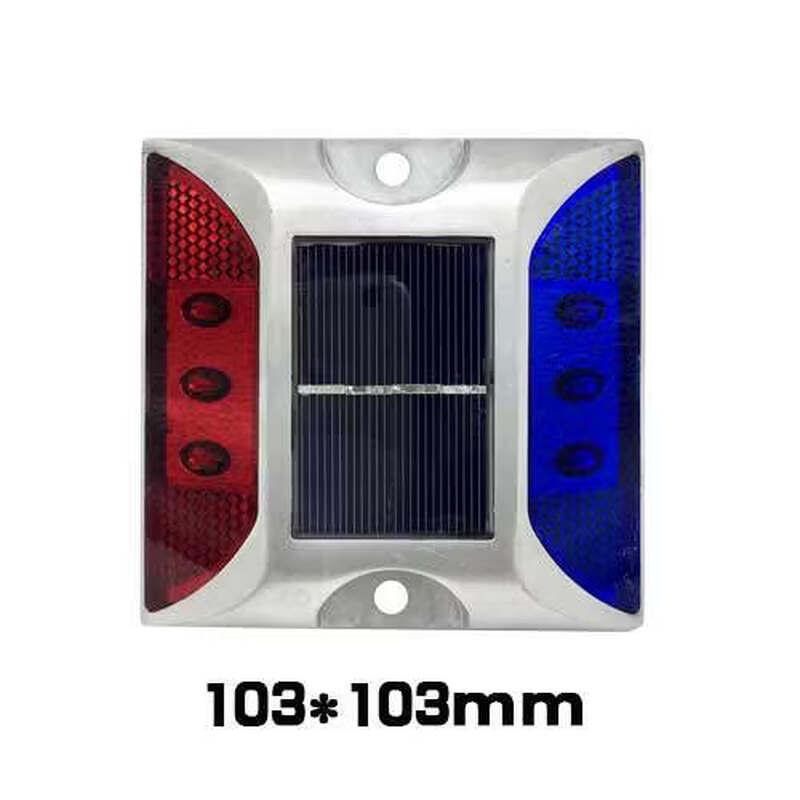 Solar Powered Cast Aluminum LED Road Stud Warning Light