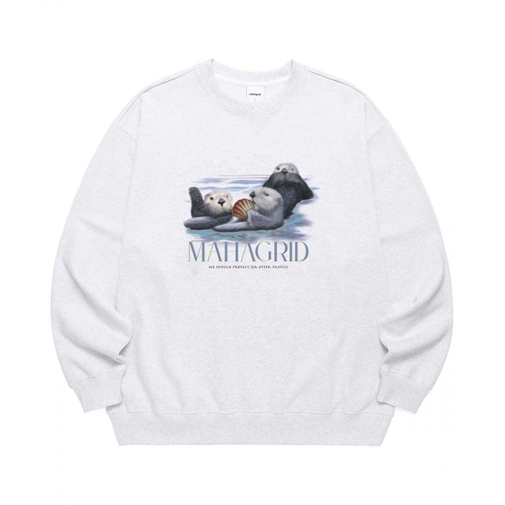 

СВИТШОТ MAHAGRID SEA OTTER FAMILY СВЕТЛО-СЕРЫЙMG2CSMM460A