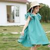 LUSON Girls' 2025 Summer Bubble Sleeve Princess Dress