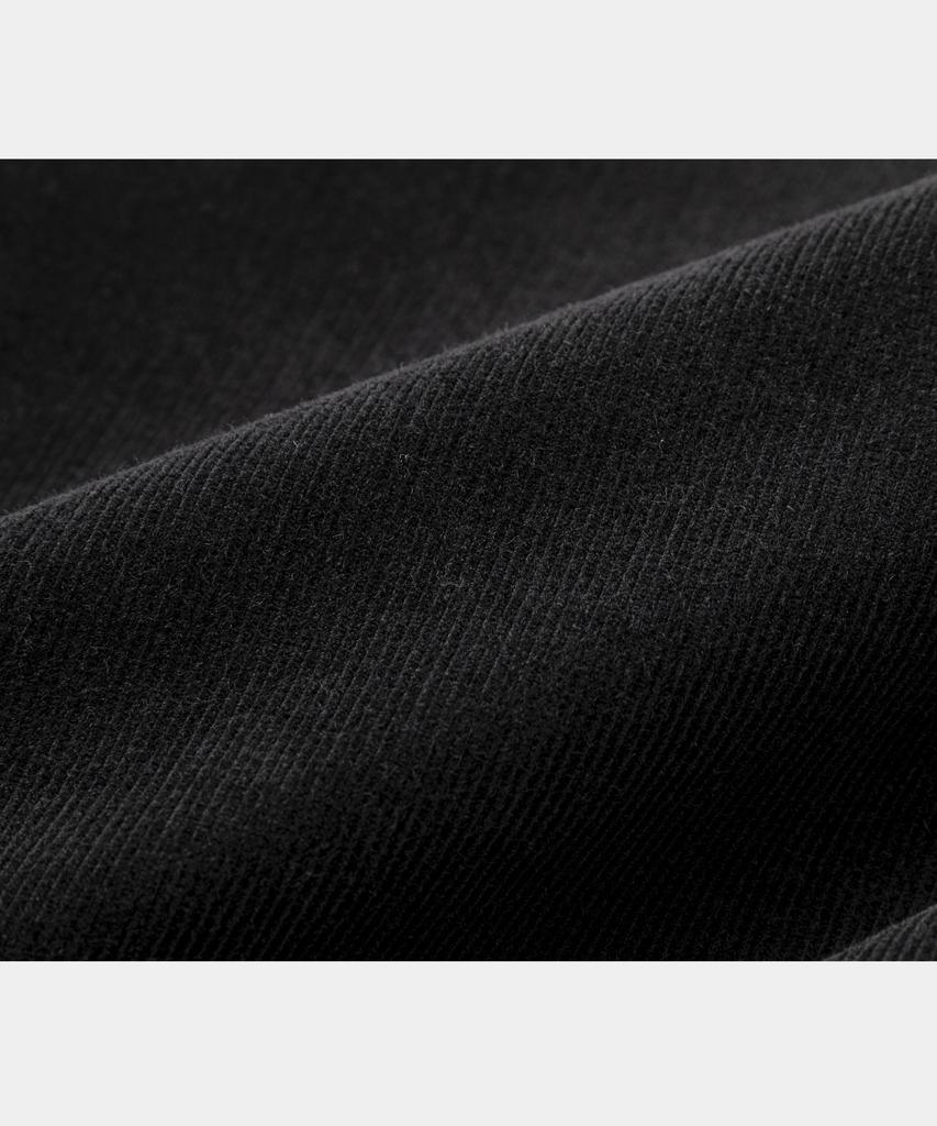 Lettercomo Soft Corduroy Trucker Jacket Black