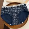 Women's Spring and Summer Pure Cotton 10A Antibacterial Extended Crotch Hip Mid Waist Triangle Briefs