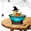 Halloween Ghost Bubble Bath Lamp Light-Indoor Figurine Lamps Reading Book Ghost Lights for Party Birthday Gift