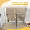 Wide Dog Safety Gate, with Door Pressure, for Doorways, Hallways, Staircases - Black