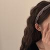 Maillard Style Crochet Headband for Female Dinner Party Hairhoop French Style Hairband Girl Hair Styling Ornaments