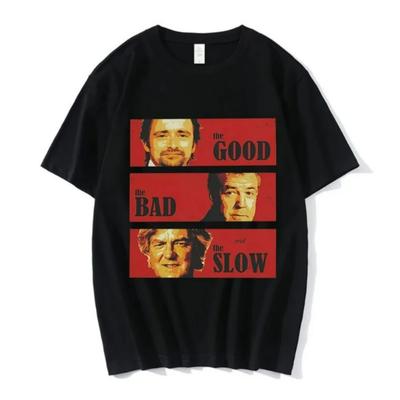 Jeremy Clarkson Hammond May Tribute T-Shirts Herren Damen The Good Bad and Slow Kurzarm-T-Shirts Baumwolle Freizeit-T-Shirt-Tops