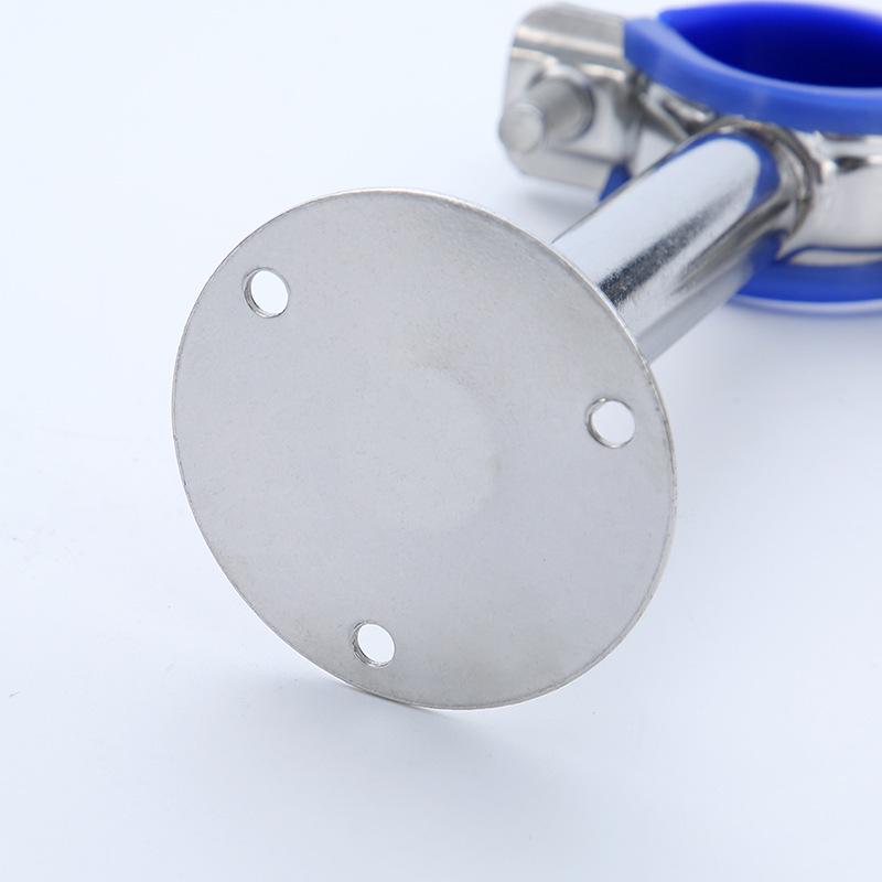 Decorative 304 Stainless Steel Pipe Bracket with Base for Water & Gas Pipes