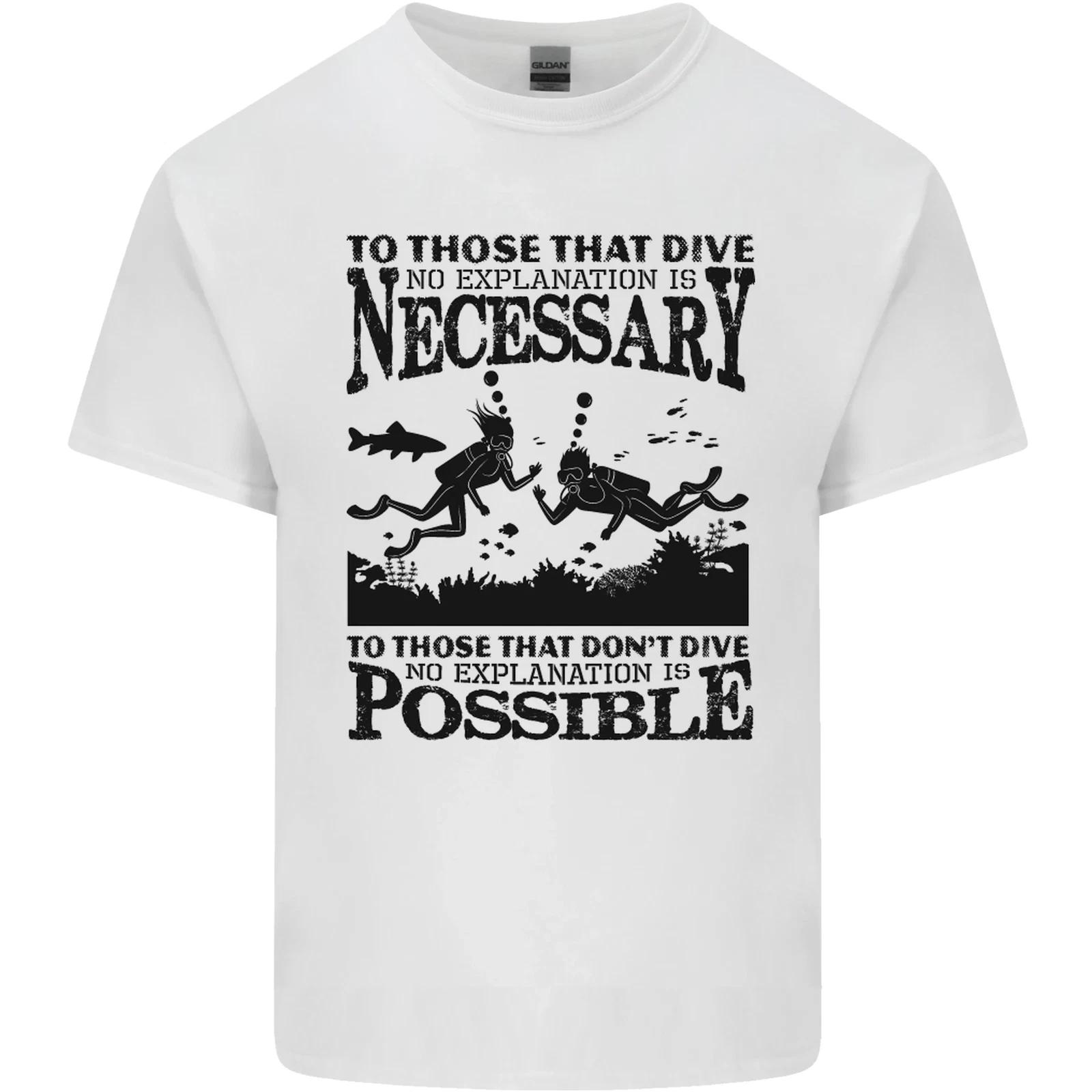Scuba Dive No Explanation Funny Diving Kids T-Shirt Childrens XL