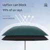 Fully Automatic Folding Umbrella with Black Coating, Business Umbrella, Dual-Use for Sun and Rain, Gift Umbrella, Black Manual Reinforced Umbrella