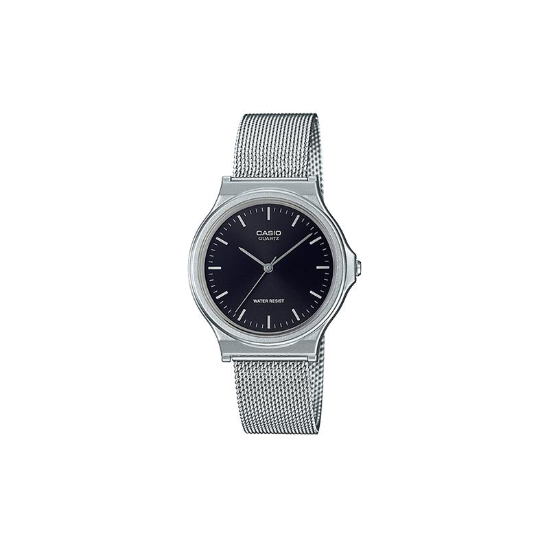

Casio YOUTH series-disk three-hand fashion simple business versatile unisex classic pointer waterproof quartz movement stainless steel strap MQ-24M-1E чёрный