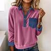 Mode för kvinnor -Färgglad T-shirt Avslappnad topp