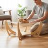 Feline Sling Bed Elevated Design Woven Feline Sling Pet Furniture Long-Lasting Wood Frame Year-Round Use