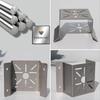 652F Space Saving Stainless Steel Camera Support Brackets Secure Fixing for Solars Panel Security Cameras LED Light