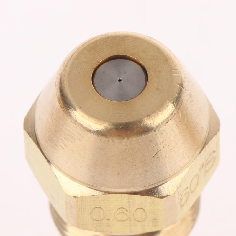 Brass Fuel Oil Nozzle High Heat Resistant High Precision for Agricultural Greenhouse Boiler Heating Oil Burners