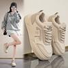Spring New Little White Shoes Women's Shoes Versatile Sports Thick Baseplate Shoes Spring and Autumn
