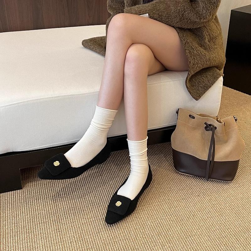 

Designer Spring Women s High Heels Stylish and Elegant Slip-On Low Heels Women s Elegant Pointed Toe Suede Mary Jane Shoes 40 чёрный