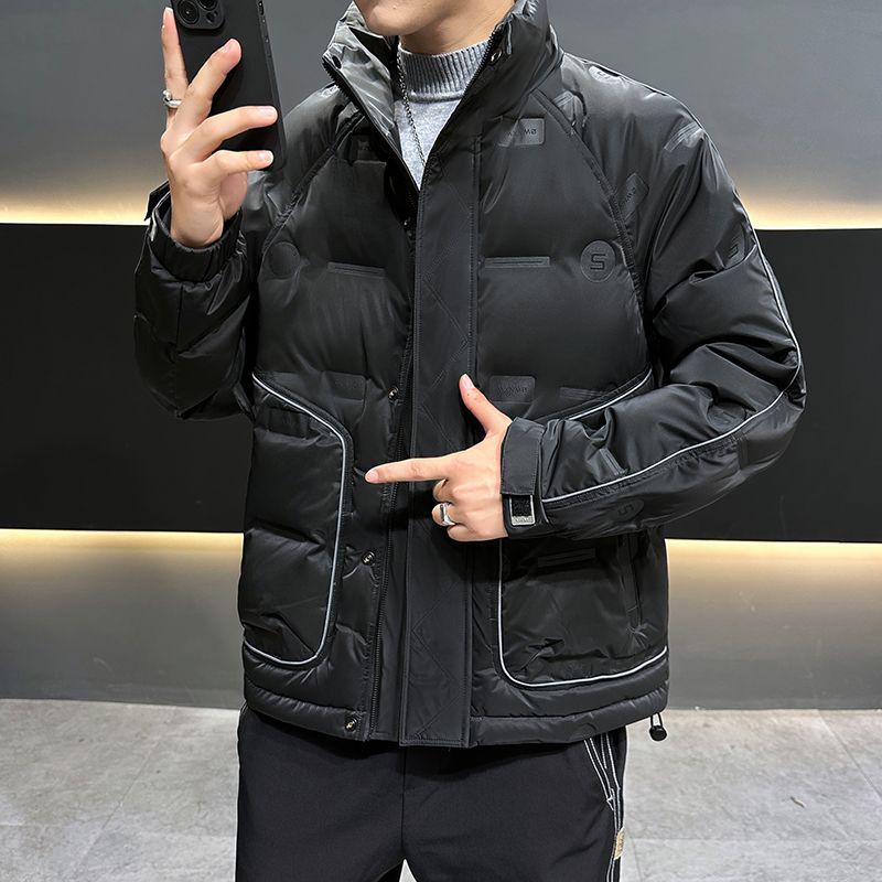 Men's Hooded Winter Down Jacket - Thick, Warm, and Fashionable