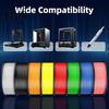 Multicolor Filament Roll 250g PLA 1.75mm, Low Warp 3D Printer Roll, Neatly Wound for Most Shrinkage