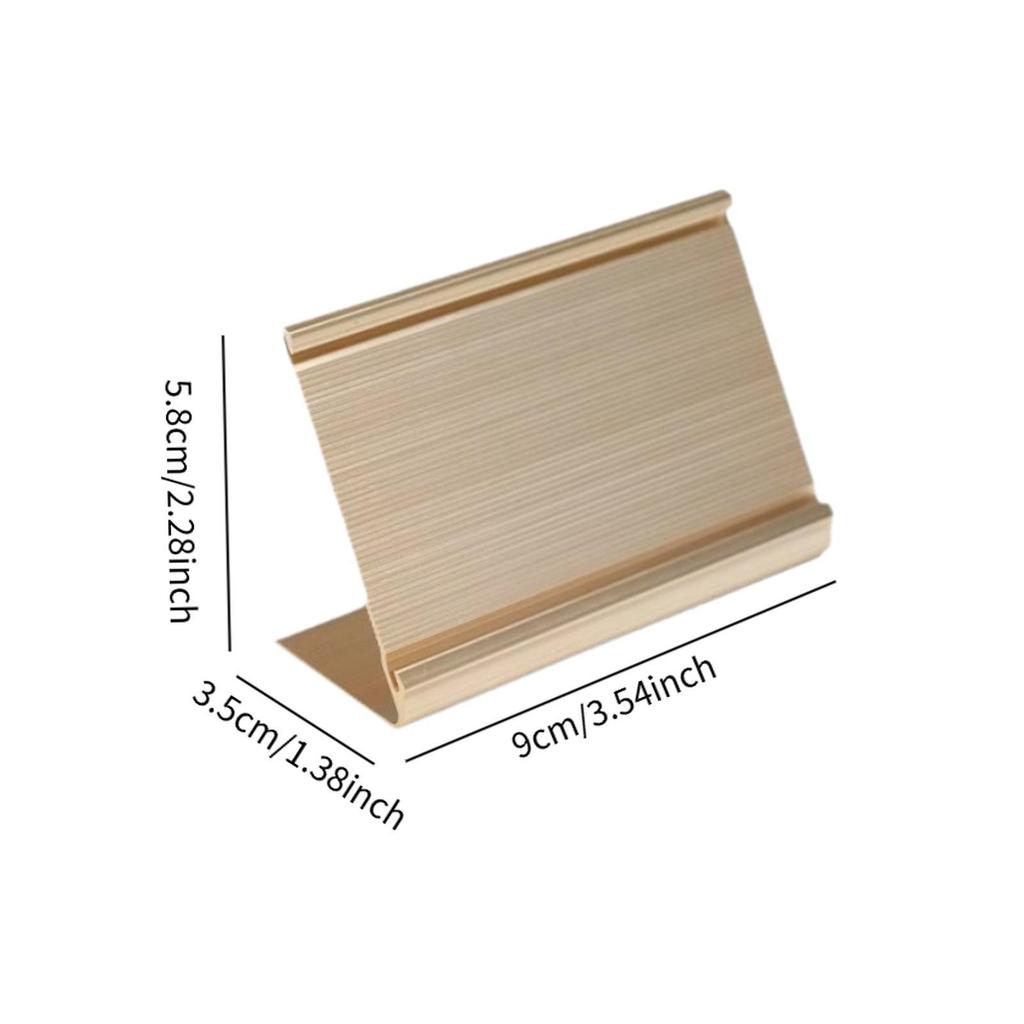 Sign Holder L Type Information Display Label Holder Table Top Sign Stand Price Tag Holder for Hotels Offices Shopping Malls