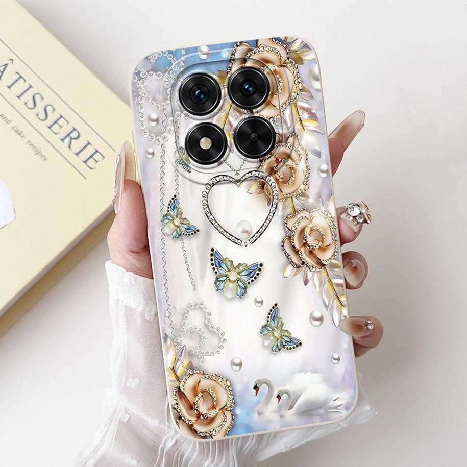 For Xiaomi Redmi Note 14 Pro 5G Case Popular Flower Marble Soft Candy Silicone Phone Back Cover For Redmi Note 14 Pro Plus Funda