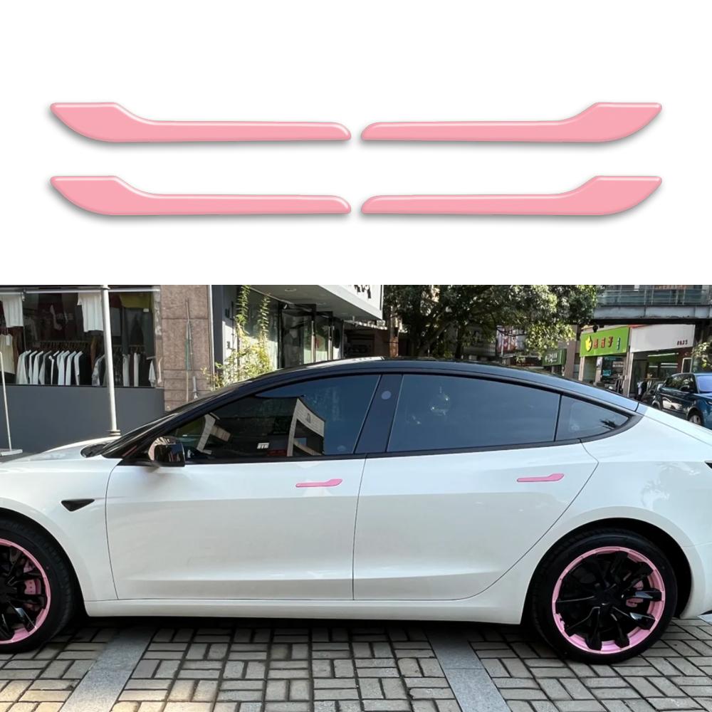 for Tesla model 3 model Y-shaped anti scratch car Reflective decal General Motors Car door handle 3D gel sticker anti scratch
