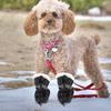 4Pcs Protective Dog Rain Boots Slip-Resistant Outsole Easy on Off Fit for Walking Jogging in Mud Size 1