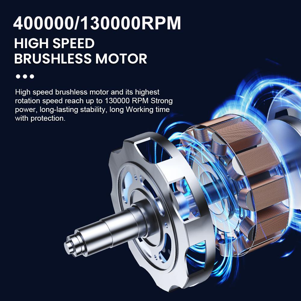 Cordless Air Blower Hand Fan 400/130,000RPM Blowing Turbo Jet Fan Portable Car Pillow Inflator Air Pump Garden House Air Duster