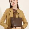 Leather Bucket Bag Textured Shoulder Bag Simple Shoulder Messenger Women's Bag