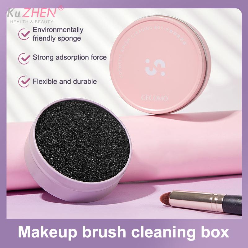 1PC Makeup Brush Cleaning Box Quick Clean Sponge Eyeshadow Brushes Dry Cleaner Cosmetic Wash Clean Powder Tool Makeup Accessorie