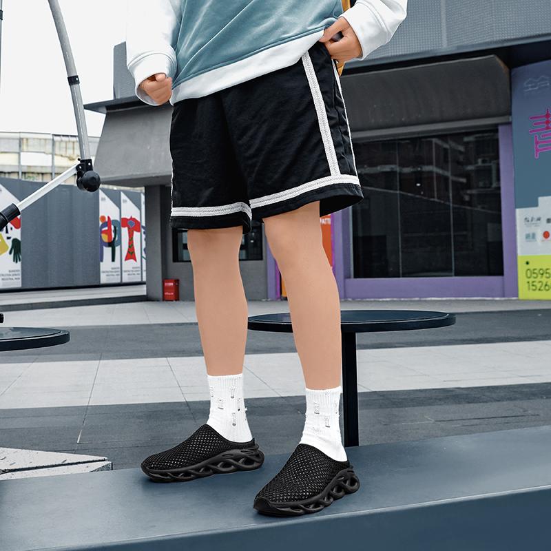 Fashion Green Men Slippers Summer Breathable Home Indoor Slippers Flats Thick Bottom Lightweight Slides Fashion Outdoor Walking Shoes 48